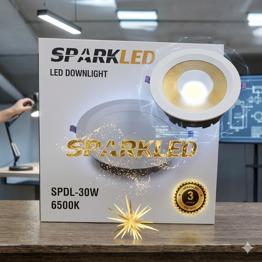 SPARKLED 30W COB 6500K