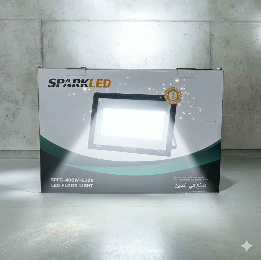 SPARKLED FLOOD LIGHT 400W 6500K